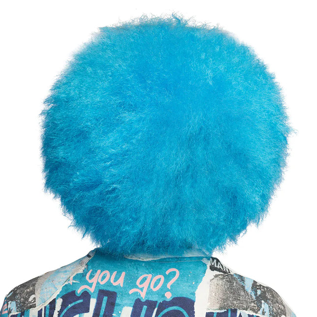 Neonperuk, blå afro
