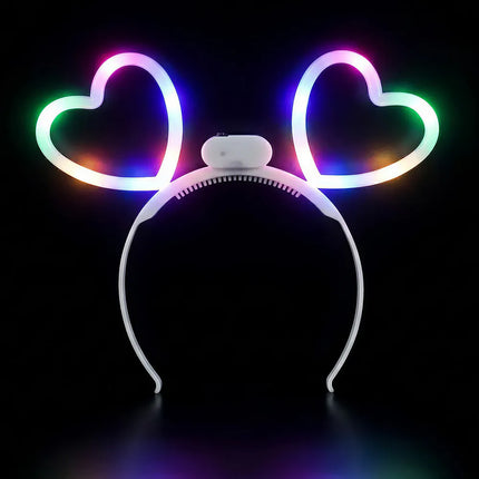 LED-diadem Glowing hearts