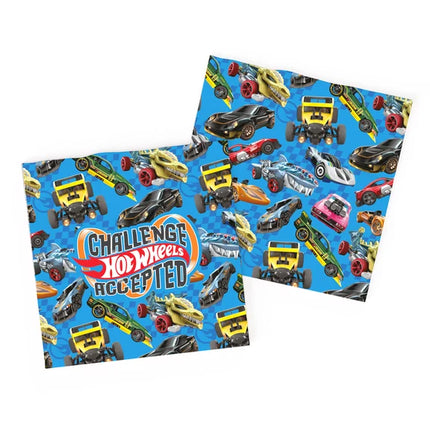 Hot Wheels-servetter, blå, 20 st