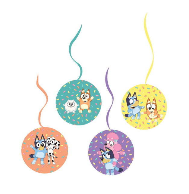 4 BLUEY HNG SWRL DCR 24"L van Unique koop je bij Partywinkel