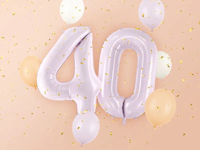 4 Jaar Cijfer Ballon Paars Leeg 72cm van Partydeco koop je bij Partywinkel