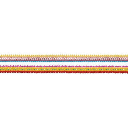 4 Slingers Meerkleurige Rims Papier 8 x 200 cm van Riethmueller koop je bij Partywinkel