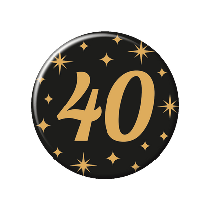 40 Jaar Button van Paper Dreams koop je bij Partywinkel