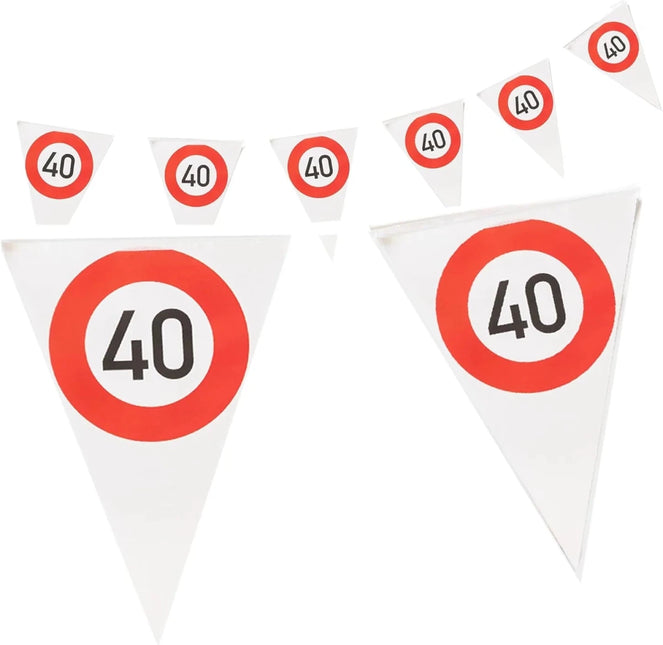 40 Jaar Slinger Verkeersbord 4m van VDV Benefit koop je bij Partywinkel
