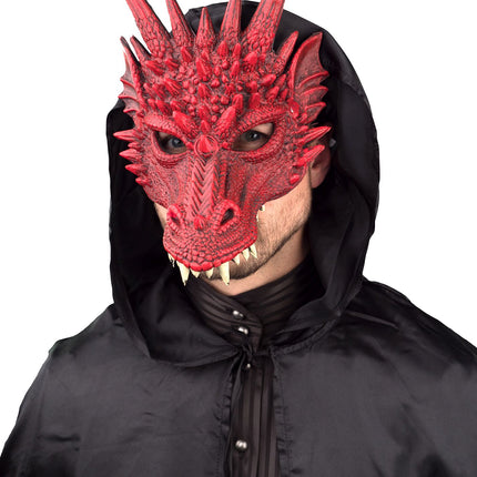 Drakmask, röd