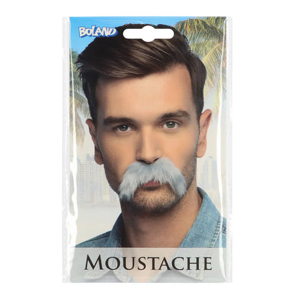 Grå mustasch