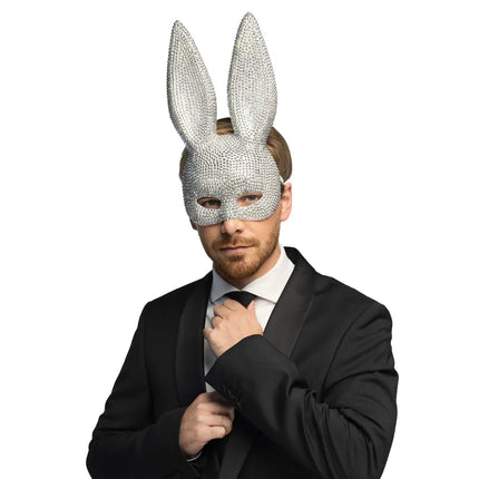 Halvmask Bunny diamant