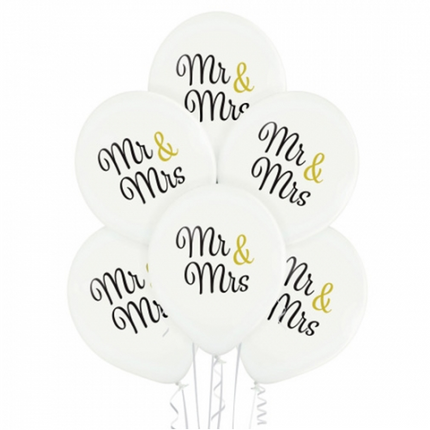 Herr och fru-ballonger 30 cm, 10 st