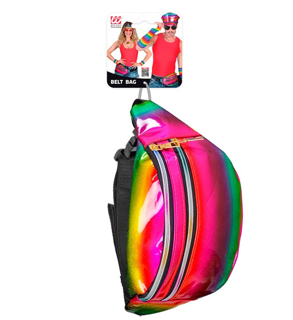 Hip bag regnbåge holografisk