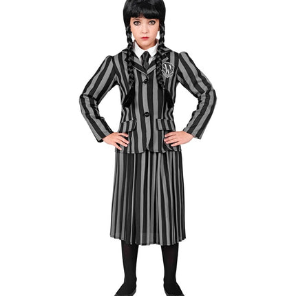 Wednesday Adams Flicka Kostym Barn