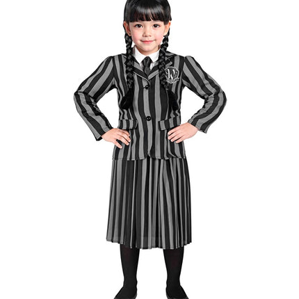Wednesday Adams Flicka Kostym Barn