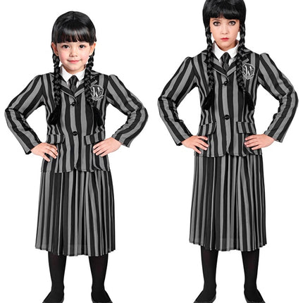 Wednesday Adams Flicka Kostym Barn