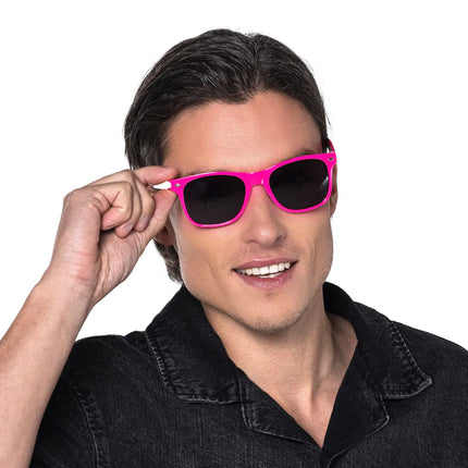 Festglasögon Pop neonrosa UV