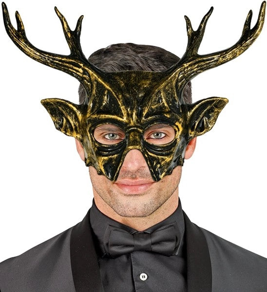 Baphomet-mask med horn