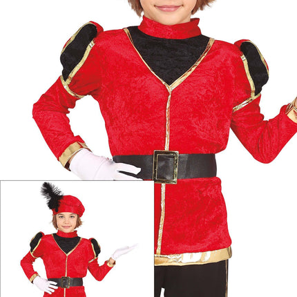 Pietenpak Kind Röd/Guld