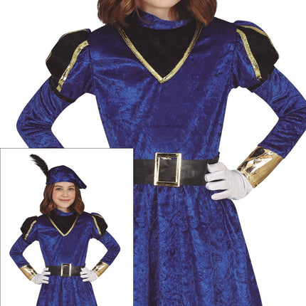 Pietenpak Klänning Barn Blå/Guld