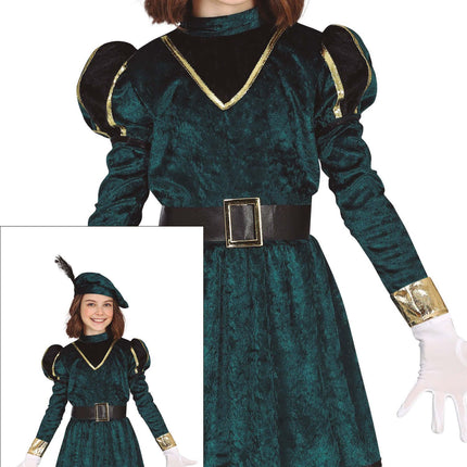 Pietenpak Klänning Barn Grön/Guld