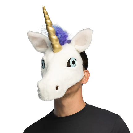 Unicorn Masker Pluche