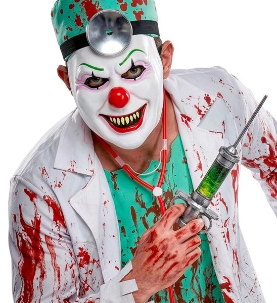 Halloween-mask: Den elaka clownen, latex