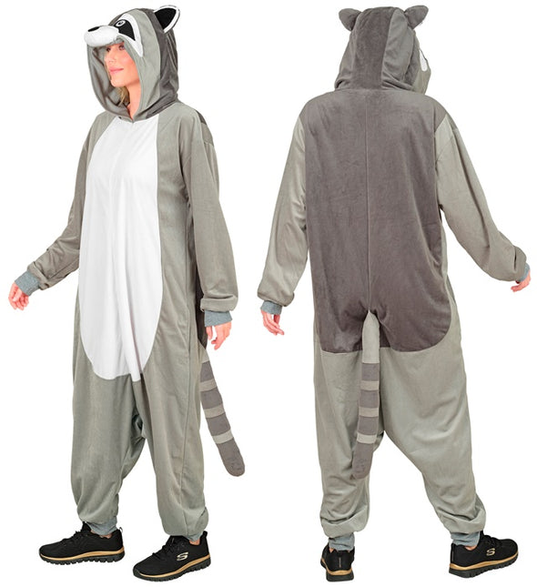 Jumpsuit med huva - Raccoon