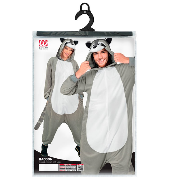Jumpsuit med huva - Raccoon