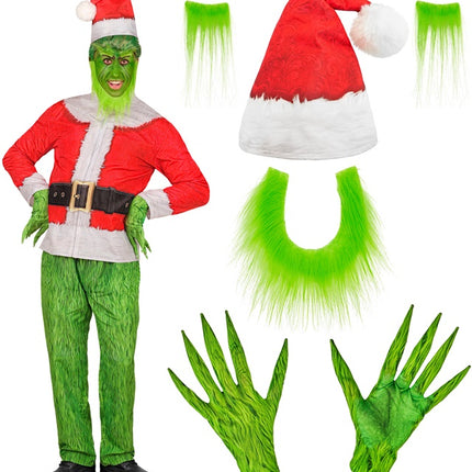 The Grinch Kostym Röd Grön