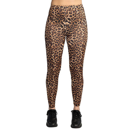 Leggings med leopardmönster