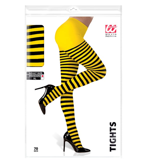 Bee Tights Gul Svart