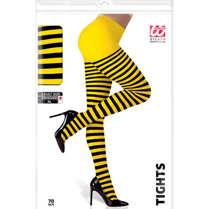 Bee Tights Svart Gul