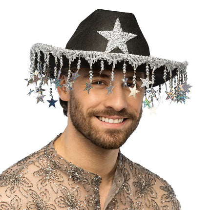 Cowboyhatt Stargazing, svart
