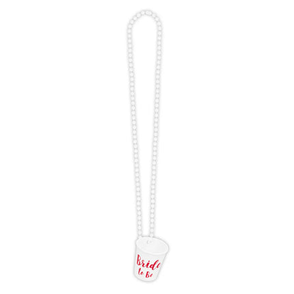 Halsband med shotglas ”Bride to be”