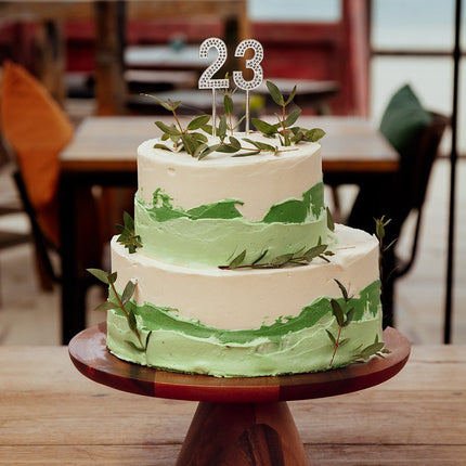 5 Jaar Taarttopper Diamant 10,5cm van Boland koop je bij Partywinkel