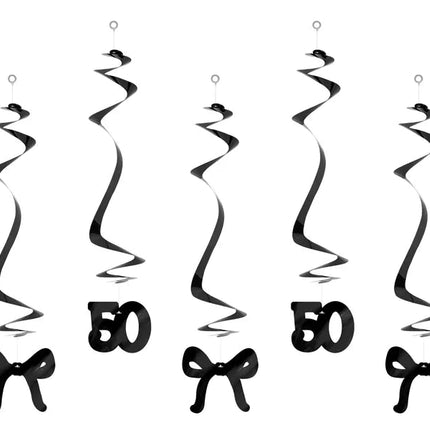 50 Jaar Hangdecoratie 50cm 5st van Partydeco koop je bij Partywinkel