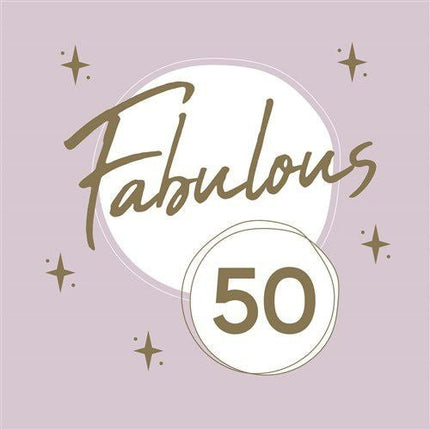 50 Jaar Servetten Goud Roze 33cm 20st van Haza Witbaard koop je bij Partywinkel