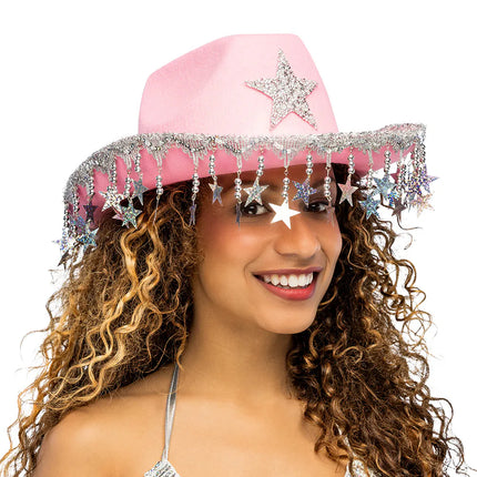 Cowboyhatt Stargazing, rosa
