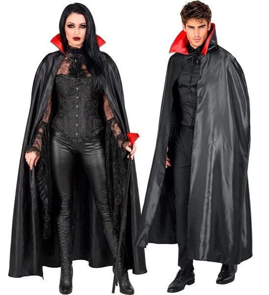 Vampyrkappa svart/röd 1,4 m