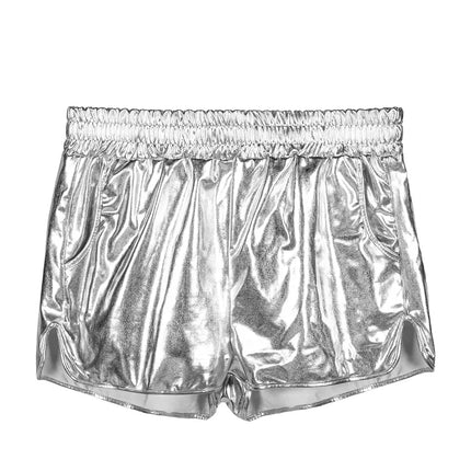 Hotpants, glänsande silver