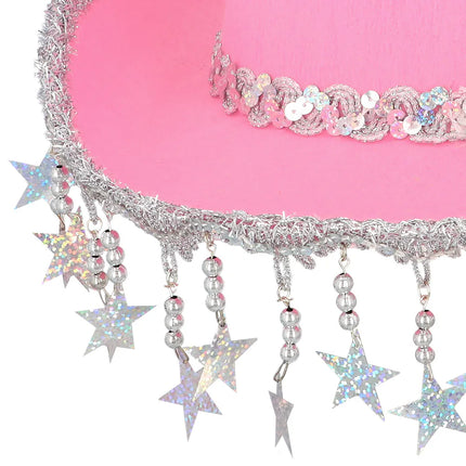 Cowboyhatt Stargazing, rosa