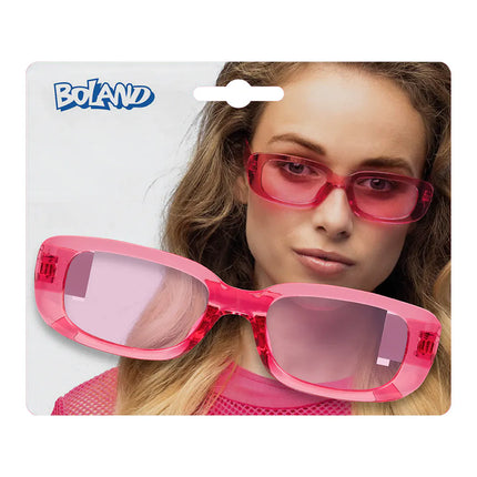 Festglasögon Techno rosa