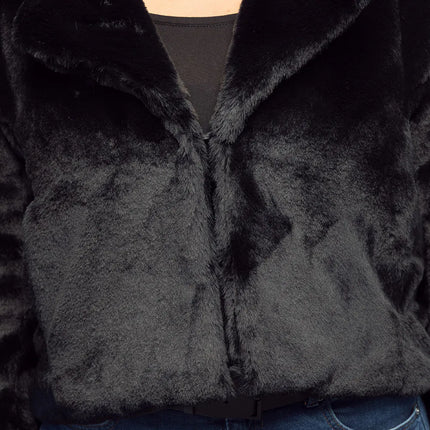 Fluffy rave-jacka, svart (M/L)
