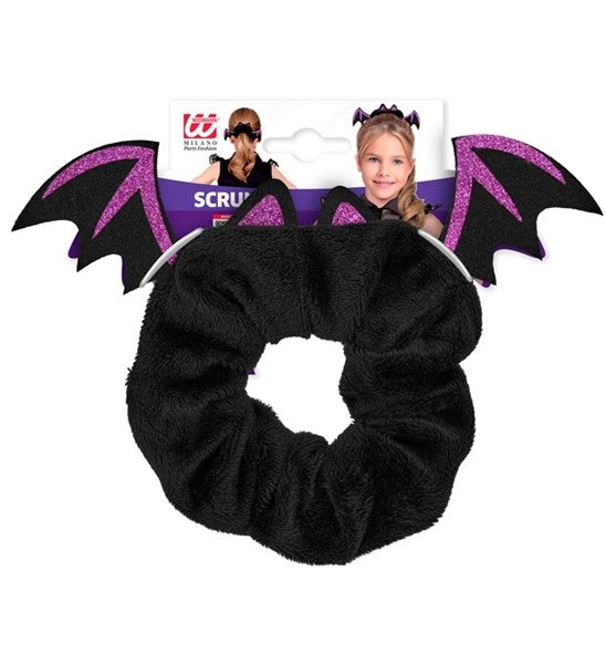 Halloween-hårsnodd med fladdermusmotiv för barn