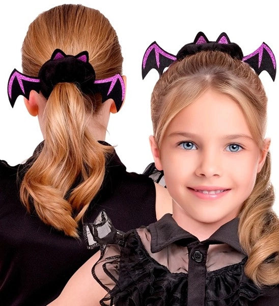 Halloween-hårsnodd med fladdermusmotiv för barn