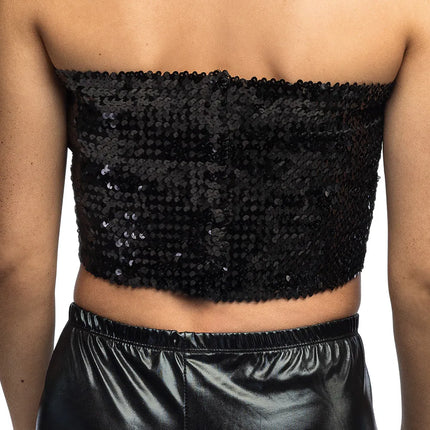 Top Sparkle svart (M/L stretch)