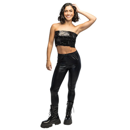 Top Sparkle svart (M/L stretch)