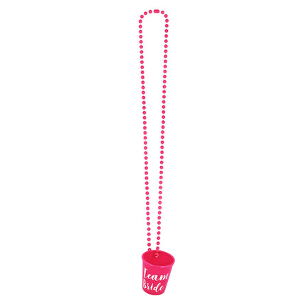 Halsband med shotglas ”Team bride”