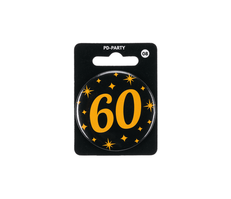 60 Jaar Button van Paper Dreams koop je bij Partywinkel
