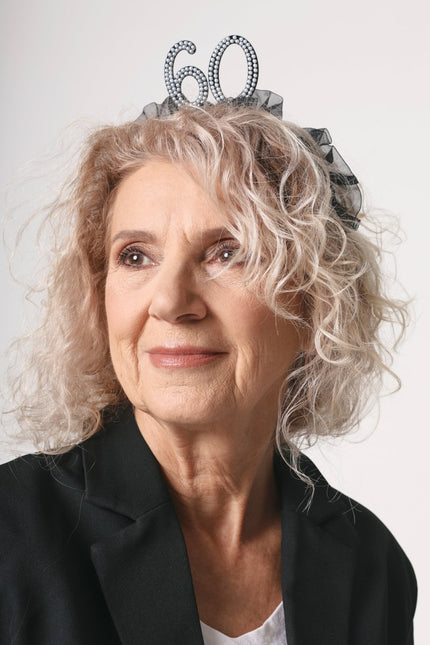 60 Jaar Haarband Zwart van Partydeco koop je bij Partywinkel