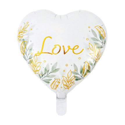 Love Heliumballong, hjärtformad, 46 cm