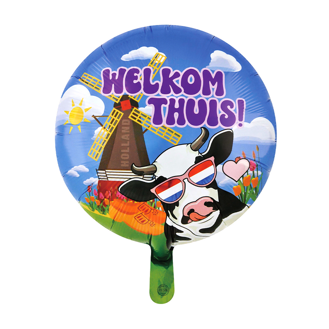 Welkom Thuis Helium Ballon Nederland Leeg 45cm