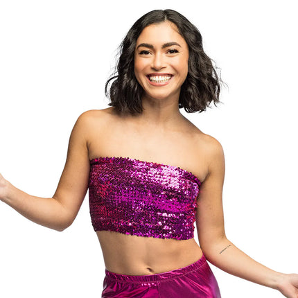 Top Sparkle rosa (M/L stretch)